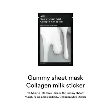 Abib   gummy sheet mask collagen milk sticker 1