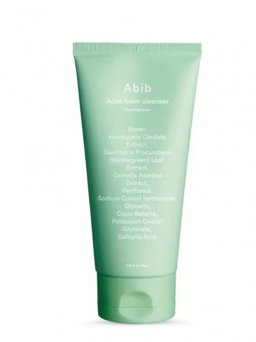 Abib acne heartleaf foam cleanser