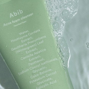 Acne foam cleanser