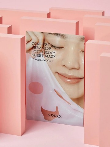 Balancium comfort ceramide soft cream sheet mask cosrx 4