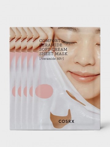 Balancium comfort ceramide soft cream sheet mask cosrx 8