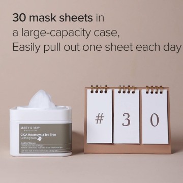 Cica houttuynia tea tree calming mask 30 pack