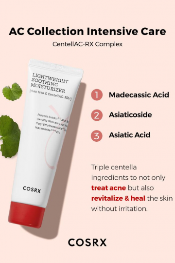 Cosrx   ac collection lightweight soothing moisturizer 2