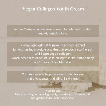 Info vegan collagen youth cream