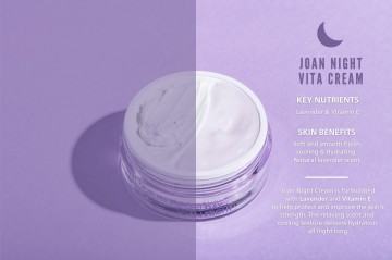 Night cream texture vita duo