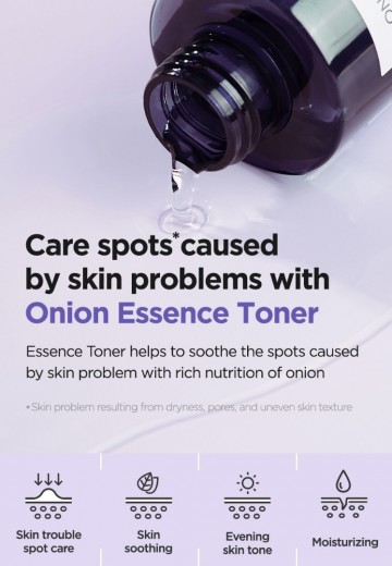 Skin problems onion newpair essence toner